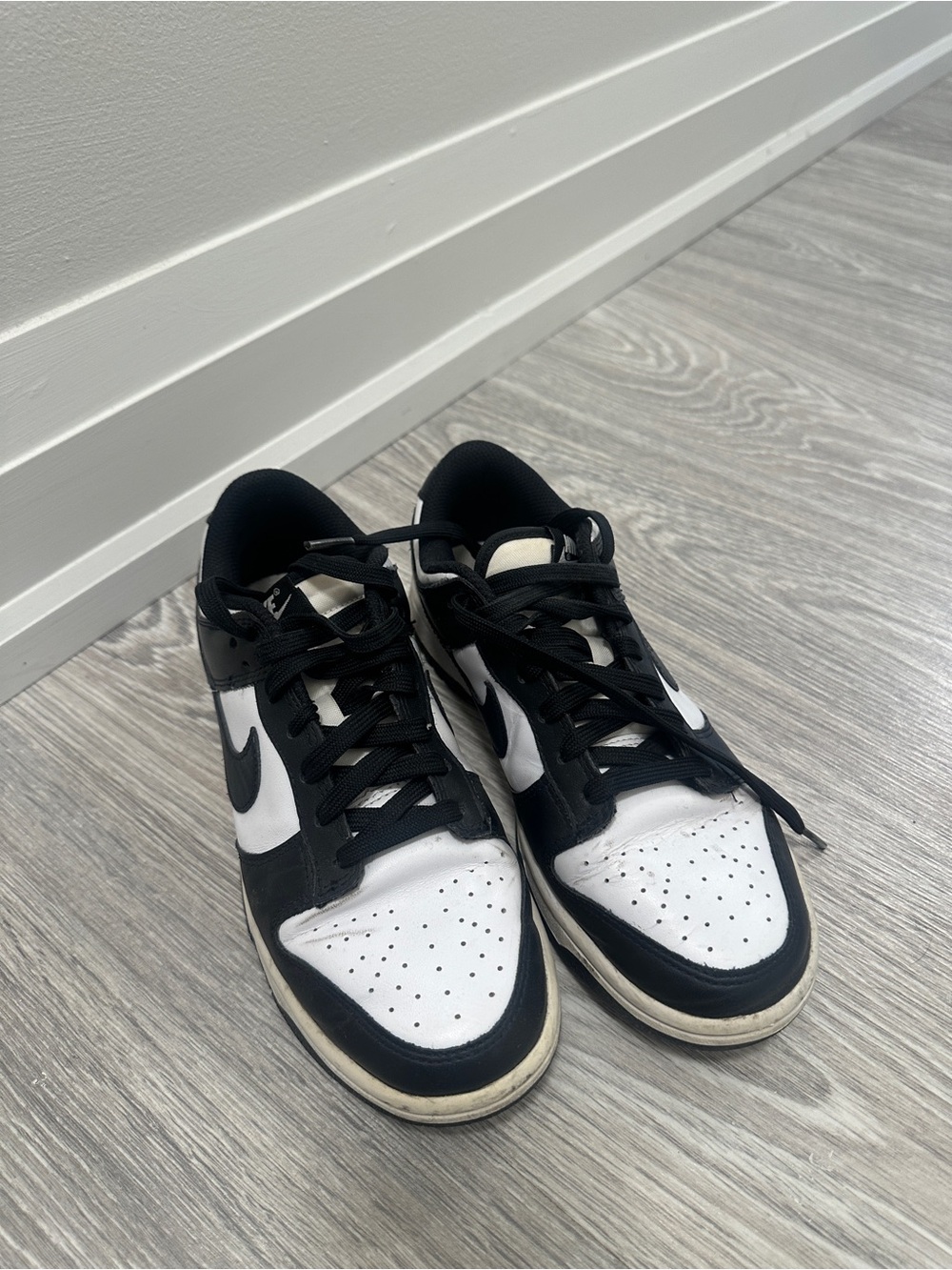 Nike Black & White Low Top Dunk Sneakers - Picture 4 of 4